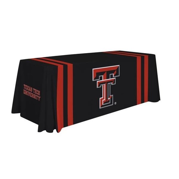Showdown Displays Showdown Displays 810026TTU-002 6 ft. NCAA Texas Tech Red Raiders Dye Sublimated Table Throw - No.002 810026TTU-002
